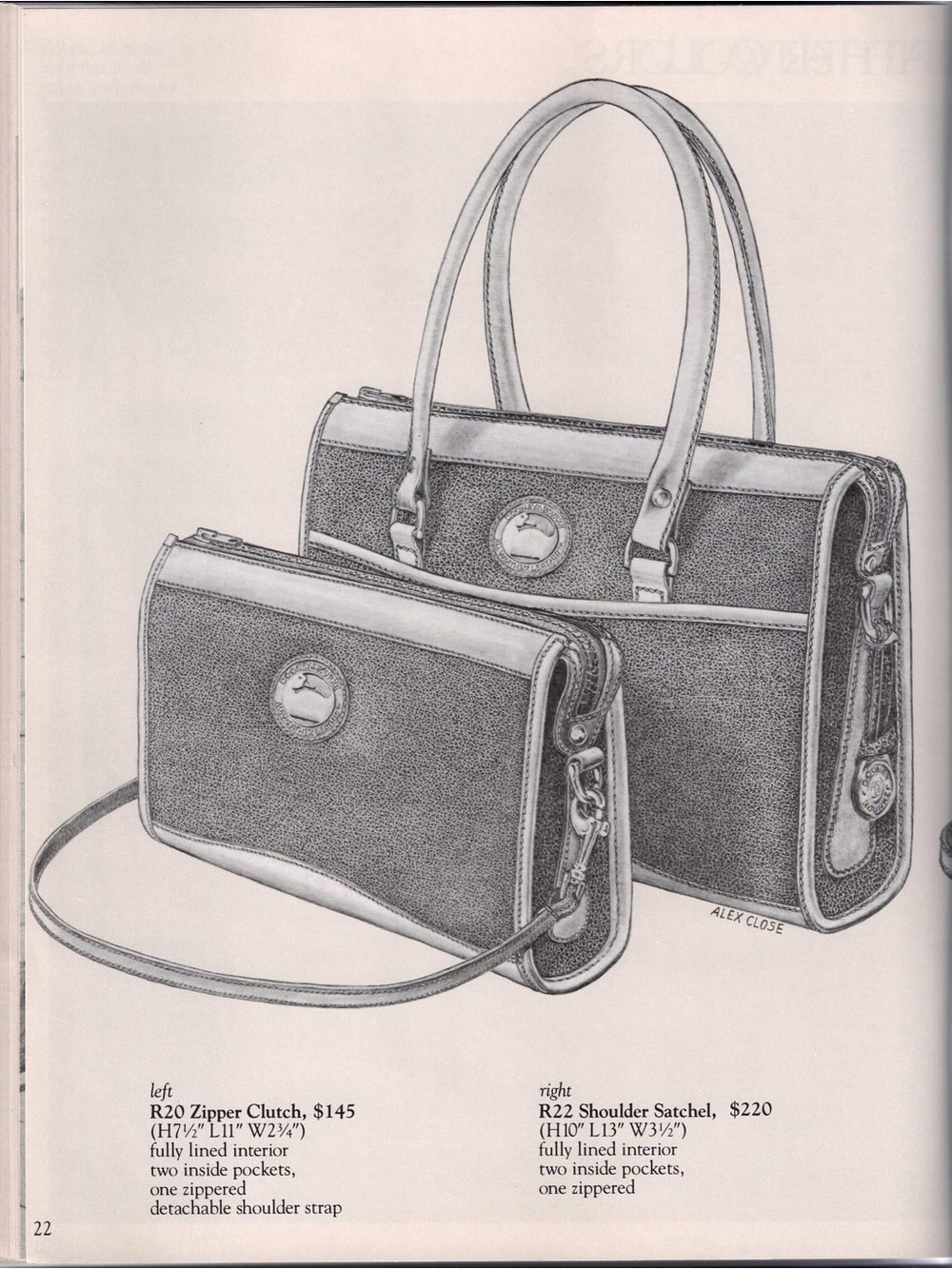 Dooney & Bourke leather 1987 Shoulder Satchel in taupe - Picture 14 of 14